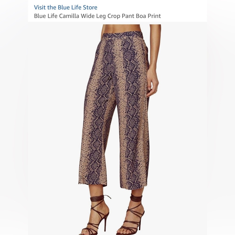 Blue Life Camilla Wide Leg Pant Boa Print